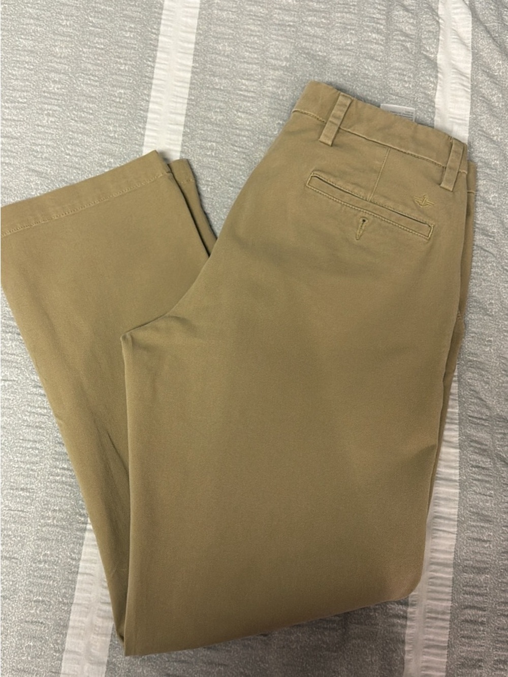 Men's Khaki Stretch Chino Pants 34x32